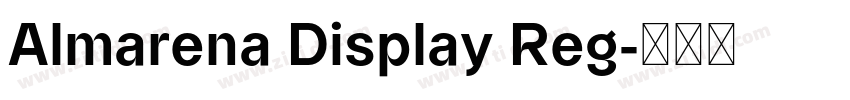 Almarena Display Reg字体转换 Almarena Display Reg字体转换